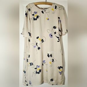 VERO MODA - Floral Print Cream Dress